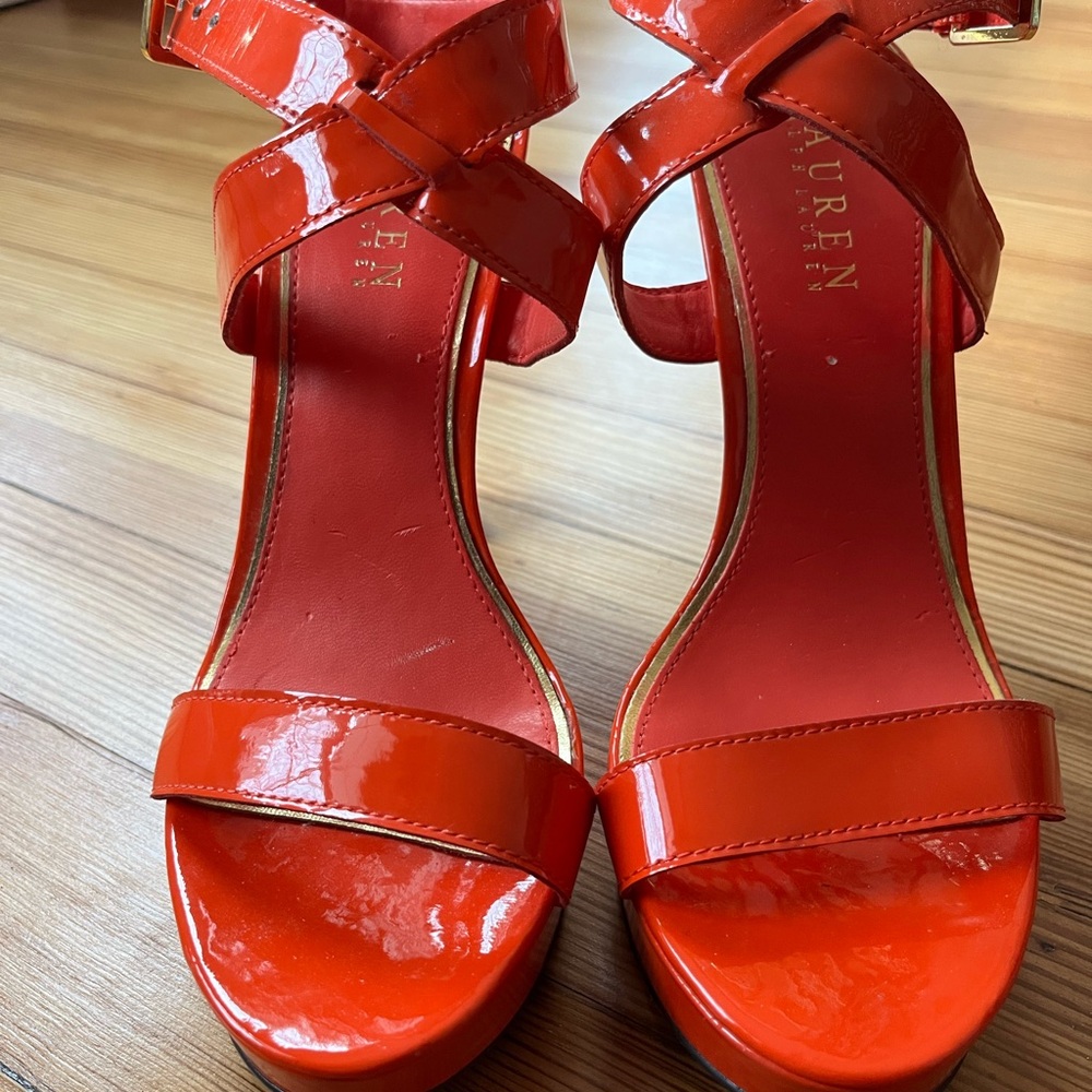 Lauren Ralph Lauren Women's Orange Heels